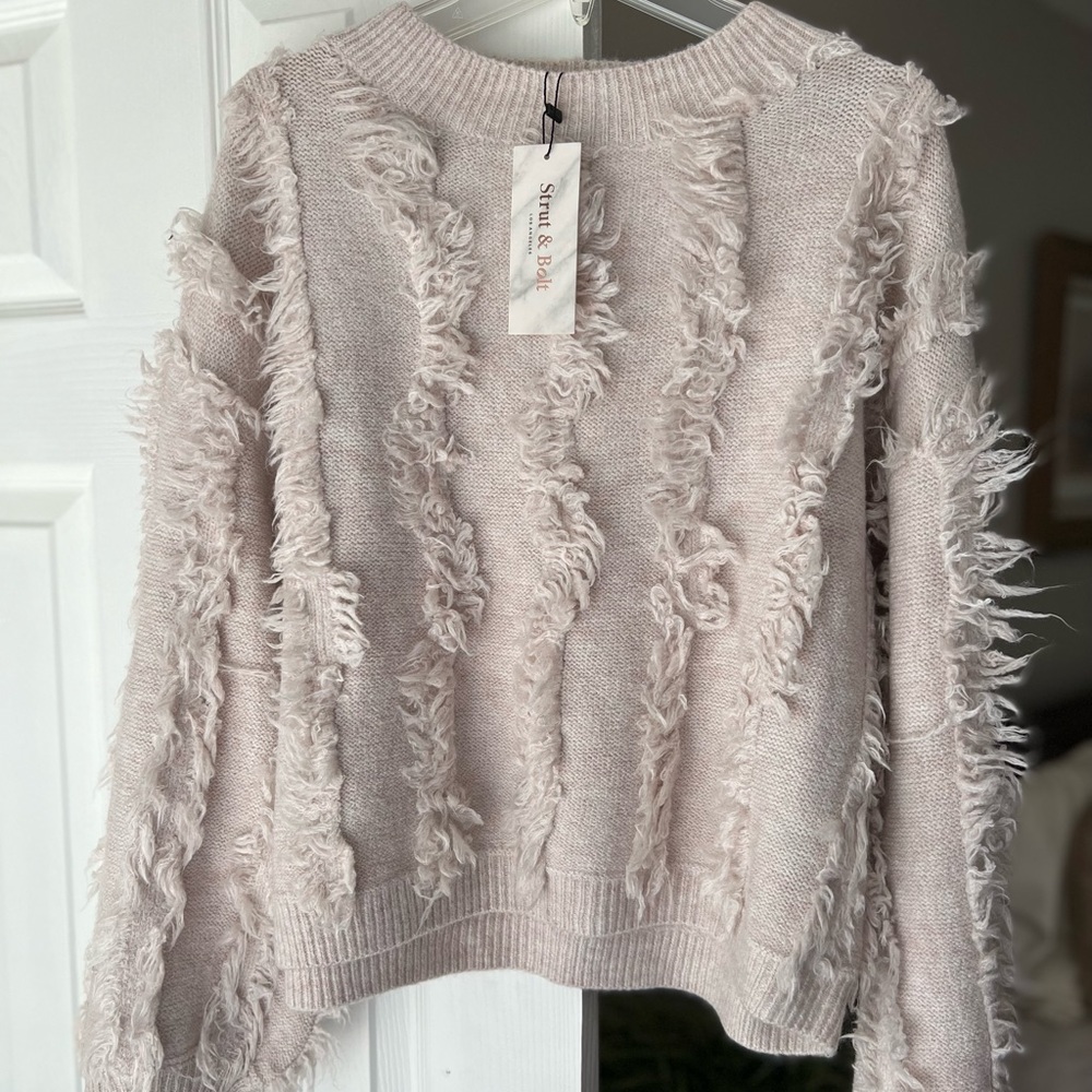 Strut & Bolt Fringe Sweater